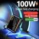 thumbnail image 5 of Banco de energía portátil de 50000mah PD100W Cable USB desmontable a tipo C cargador rápido bidireccional Mini banco de energía para iPhone Xiaomi Samsung, 5 of 5