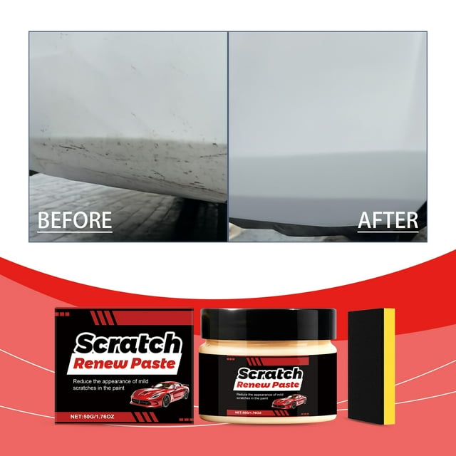 HaoXun Car Scratch Repair Cream - Paint Enhancement Paste with Alumina & Silicon Dioxide for All Car Types, Safe Scratch Remover & Car Paint Maintenance Kit