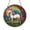 Stained Glass 5.9 Inch, variant on Hummingbird Stained Glass Suncatcher, Round Vibrant Floral Window Hanging with Colorful Nature Inspired Art