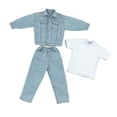 thumbnail image 3 of Ropa para muñecos masculinos a escala 1/6, ropa hecha a mano, trajes elegantes y cuidados. Traje vaquero ligero, 3 of 9