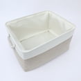 Unique Bargains Fabric Storage Cube Storage Bin Storage Basket White