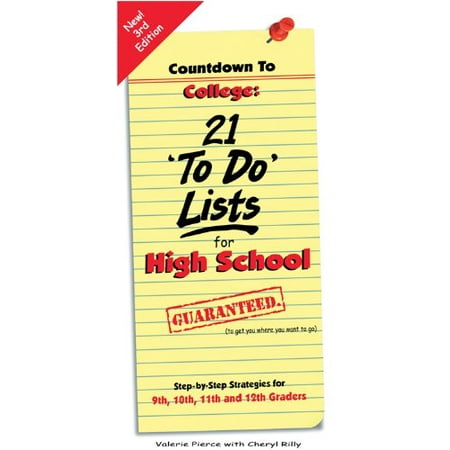 Countdown to College: 21 'To Do' Lists for High School, Pre-Owned (Paperback)