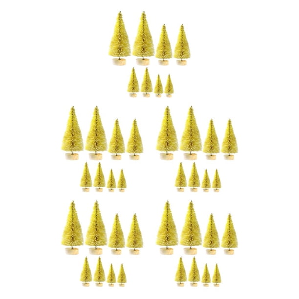 Ounissouiy 8x Desktop Miniature Pine Tree Ornaments Party for Christmas Holiday Desk Type2 NO2