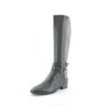 thumbnail image 3 of Naturalizer Women's Reid Leather Wide Calf Knee High Boots Black 7.5M, 3 of 8