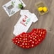 thumbnail image 5 of Conjunto de tutú y body navideño personalizado para bebé, vestido con nombre personalizado, mono de manga corta para niña, falda, atuendo de fiesta para niña, 5 of 5