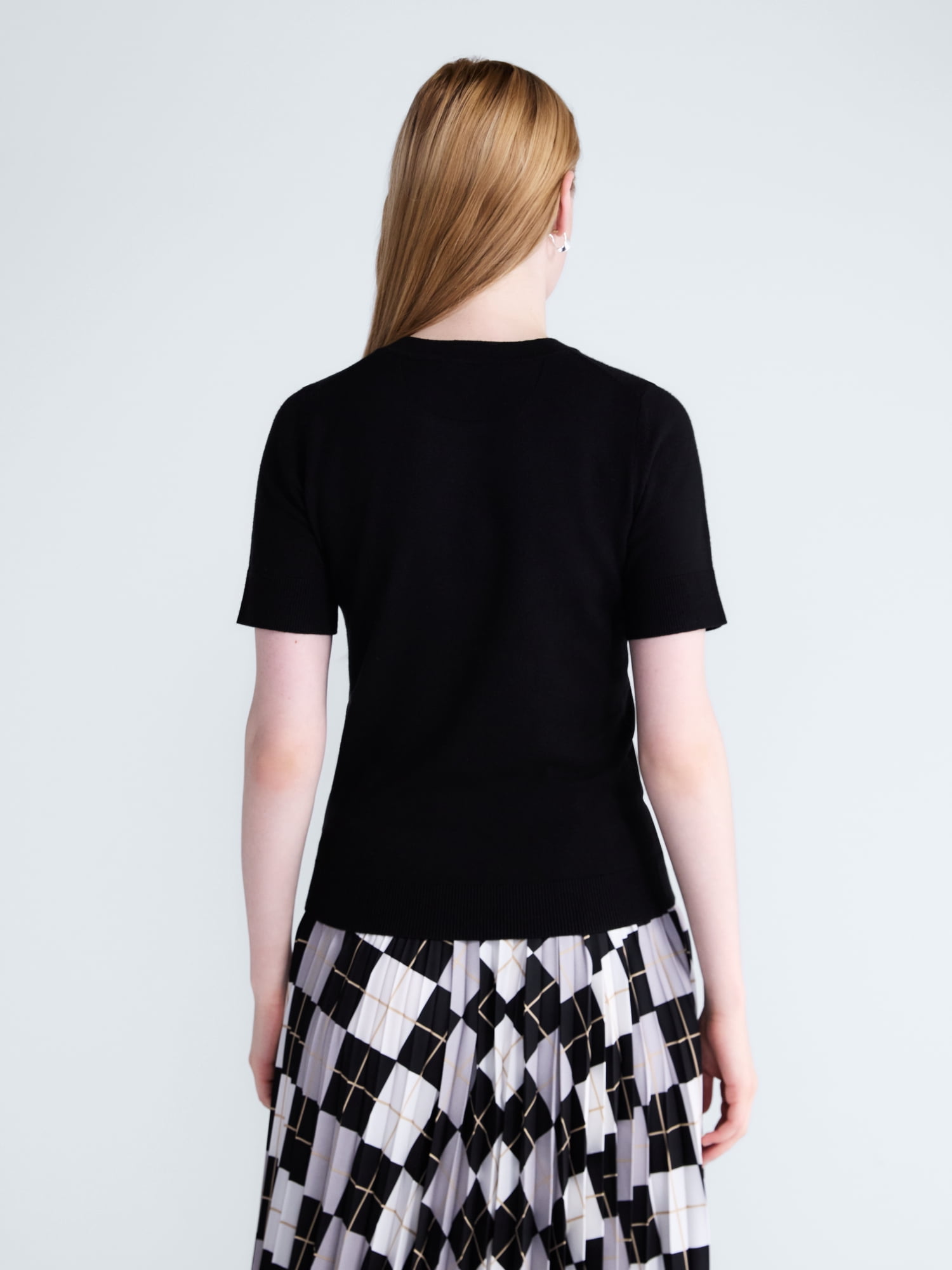 Free Assembly Women's and Women's Plus Cozy Yarn Sweater Tee with Short Sleeves, Sizes XS-4X
