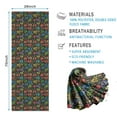 thumbnail image 2 of Colorful Skull Flower Pattern Hot Yoga Mat Towel Non Slip for Hot Yoga - Quick-Drying Yoga Mat Cover with 4 Corner Pockets with Travel Bag - Hot Yoga Towel Non Slip 70"x26", 2 of 6