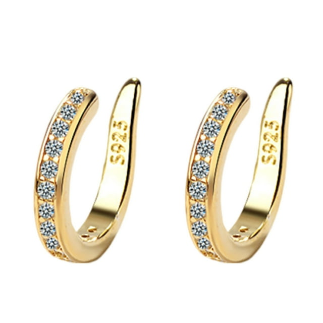 Pinces d'Oreille Simplistes pour Femmes - Boucles d'Oreilles à Clip de Cartilage Sans Perçage Requis pour un Style à la Mode et le Confort