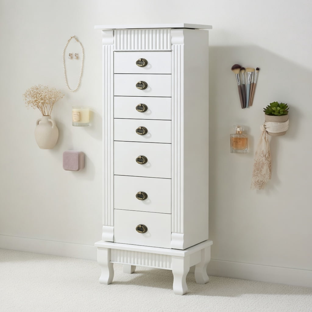 Hives & Honey Morgan Jewelry Armoire - Cherry - Walmart.com
