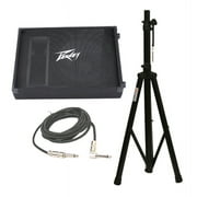 Peavey Pv15M Pro Audio DJ 2 Way 15" Floor Monitor Speaker Stand & 1/4" Cable New