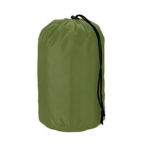 Uxcell Stuff Sack, Nylon Waterproof Storage Sacks Portable Drawstring Dry Stuff Bag Gear Organization with Toggle, 5x10Inch Fit for Backpacking Camping Traveling Hiking(Dark Green)