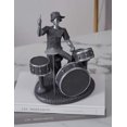 thumbnail image 2 of Estatua músico estatuilla escultura Musical decoración resina estante tambor regalo 21,5 cm JAMW Sencillez, 2 of 5
