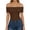 Brown Coffee, variant on Off The Shoulder Tops for Women Short Sleeve Slim Fit Shirts Basic Clothes 2026 Fashion