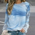 thumbnail image 2 of Sweatshirt For Womens Crewneck Colorful Marble Pattern Hoodies Teen Girls Cute, 2 of 7
