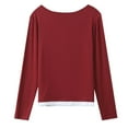 thumbnail image 4 of Long Sleeve Shirts For Women Casual Basic Tees For Women Loose Fit Summer Shirts for Women Girls Shirts Long Sleeve Workout Shirt Long Sleeve T Shirts for Woman Long Sleeve Hike Long Sleeve Shirt, 4 of 7