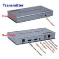 thumbnail image 4 of Prolongateur HDMI KVM 4K 120M sur RJ45 Ethernet Câble Cat5e/6 Prolongateur HDMI USB Émetteur Récepteur kit Prise en Charge USB Souris Clavier TAPDRA Pièce de Rechange, 4 of 4