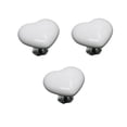 thumbnail image 1 of Tiradores para muebles Cateissary en forma DE corazón y pez Blanco Talla Grande, 1 of 6