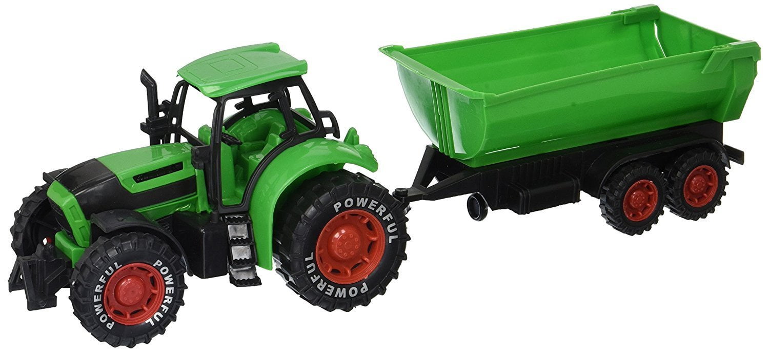 11/'/' Large Kids Farm Tractor with Trailer Tractor Toy Farm Play Set Kids Gift