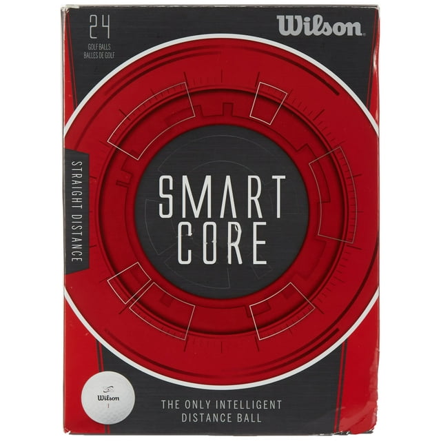 Pelota de golf Wilson Smart Core, 24 unidades, color blanco