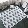 Non Slip Indoor Outdoor RugMath Number Print Calculator Washable Rugs