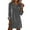 Gray, variant on Velvet Sequin Dress, Long Sleeve V-Neck Cocktail Dress for Parties, Glamorous Holiday Dress for Christmas Parties and NYE Celebrations. Gray S