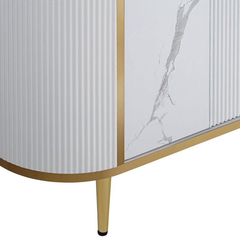 55 Downing Street Jodie Modern White Oval Console Table 38 1