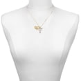 thumbnail image 2 of Delight Jewelry Silver-tone 3-D Menorah - Large Goldtone Lil Sister Heart Charm Necklace, 17.5"+2" Extender, 2 of 5