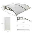thumbnail image 5 of Zimtown 35.4"x 77" Abc Awning Patio Eaves Outdoor Cover Gray, 5 of 11