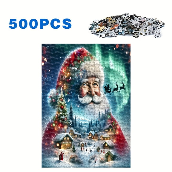 500/1000 Pieces Adult Jigsaw Puzzles, High Quality, Stress Relief Fun Family Game, Suitable for Birthdays, Christmas, Halloween, Best Gift, Deeply Loved by Puzzle Enthusiasts