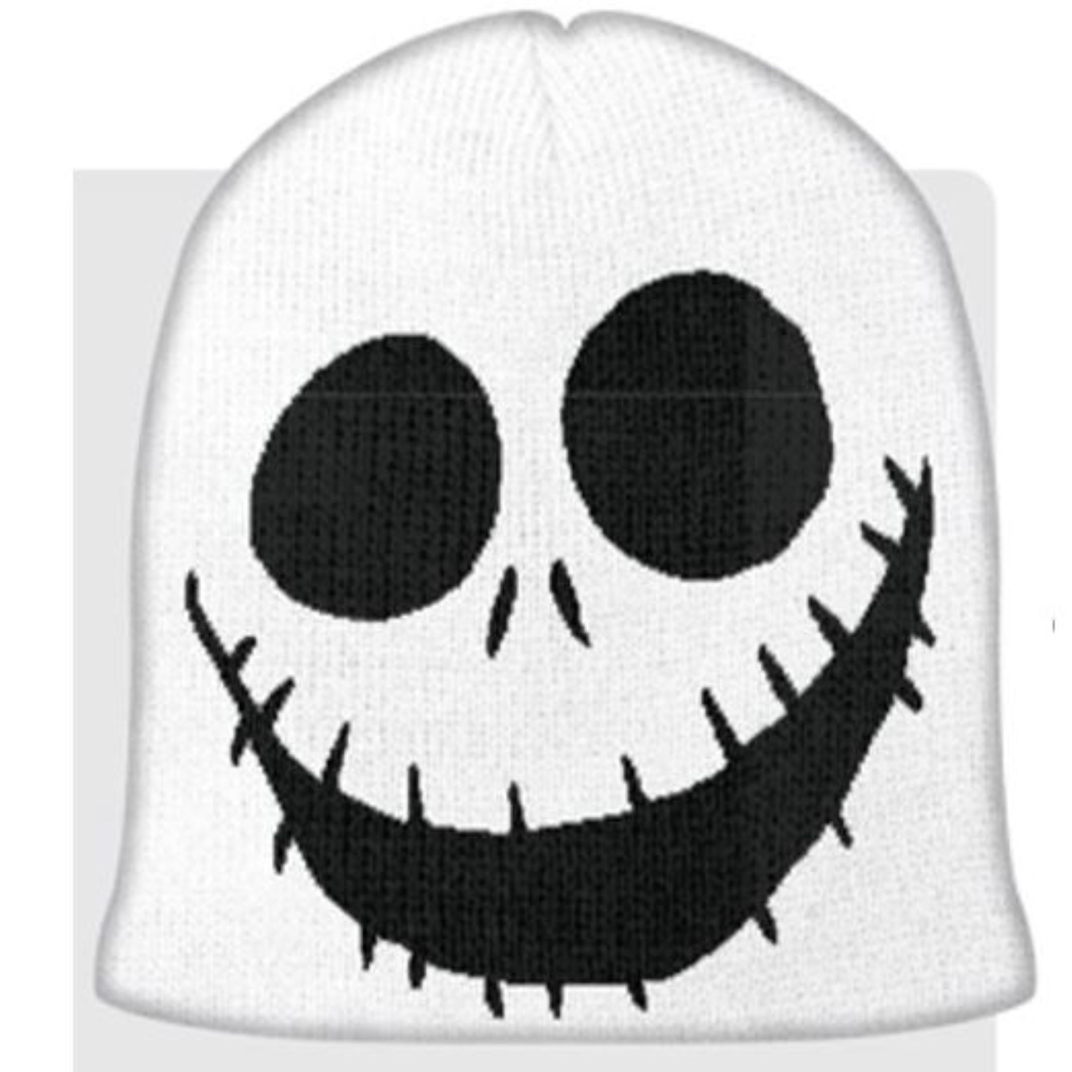 Burton's Nightmare Christmas Skellington Smile White Beanie Hat, Adult, Unisex - Walmart.com