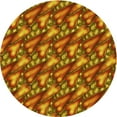 thumbnail image 1 of Ahgly Company Tapis Rond Lavable en Machine Intérieur Transitionnel Rouge Tomate, 3 Pieds Rond, 1 of 7