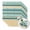 Green, Gold, Blue, variant on Cloth Napkins Set of 8 - 20x20 Inches, 250 Anniversary Washable Reusable Table Napkins, Independence Day Striped Green Boho Floral Soft & Absortbent Dining Napkin for Party Wedding Hotel Restaurant