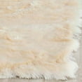 thumbnail image 6 of SAFAVIEH Paris Darwin Plush Polyester Shag Area Rug, Ivory, 9' x 9' Square, 6 of 6