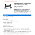 thumbnail image 2 of Radio Installation Kit - Compatible with 2006 - 2008 Dodge Ram 1500 2007, 2 of 2