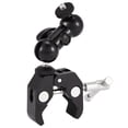 thumbnail image 4 of Dual Ball Head  Arm, Camera Clamp Mount, with 1/4 Thread, Adjustable Clamp for Most Cameras, Action Cam, DSLR Camera Rig, 4 of 8