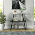 thumbnail image 7 of Henn&Hart 34" Blackened Bronze Metal/Glass Bookcase, 7 of 7