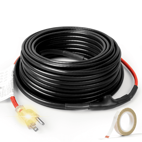 HEATIT JHSF 100-feet 120V Self Regulating Pre-assembled Pipe Heating Cable