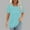 Light Blue Women Clothing, variant on kttectoa Loose Fit Tunic Tops Curved Hem Women Clothing Solid Blouse Tops Round Neck Short Sleeve Tee Tops for Womens Soft and Comfortable Street