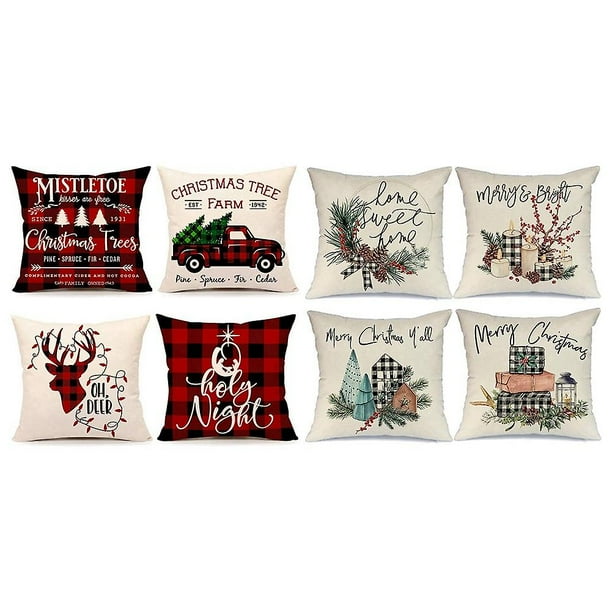 Buffalo check christmas clearance pillows