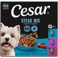 thumbnail image 3 of (4 pack) Cesar Filets In Gravy Variety Flavors Wet Dog Food Adult, 3.5 Oz. Easy Peel Trays (24 Pack), 3 of 15