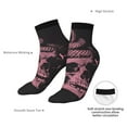 thumbnail image 4 of Uemuo Skull and Snake Art Printed Crew Socks, Moisture-Wicking Socks, Athletic Socks for Men Breathable Cushion Socks Casual Sport Socks for Running Traveling, 4 of 6