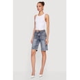 thumbnail image 2 of Women's VIP Denim Bermuda Shorts with Strap Detail, 2 of 4