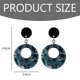 thumbnail image 5 of Pendientes colgantes redondos de color verde glamuroso: joyas elegantes para mujeres, 5 of 5
