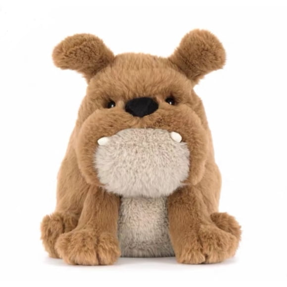 Jellycat Derreck Bulldog Stuffed Animal, 9.1 Inch Plush Toy Ideal Gift for Birthdays, Holidays, Kids & Adults