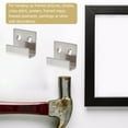 thumbnail image 4 of HEALEEP 8 Pcs Crochets Double Trou Matériel Acier Inoxydable pour Décorations Murales, 4 of 8