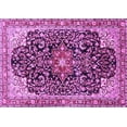 thumbnail image 1 of Ahgly Company Indoor Rectangle Medallion Purple Traditional Area Rugs, 4' x 6', 1 of 4