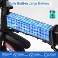 thumbnail image 5 of 350W Folding EBike, Lightweight Electric Bike Pedals & Power Assist Bicycle, 36V Foldable E-Bike 14" Fat Tire Mountain Bicycle For Adult, Commuter, 5 of 9