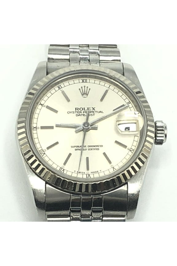 Pre-Owned ROLEX Datejust Watch 68274 Silver Rolex (Fair)