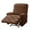 Deep coffee, variant on Stretch Recliner Slipcover Recliner Chair Cover, Elastic Bubble Plaid Fabric Single Seat Armchair Covers Anti-Slip Recliner Cover For Recliner Armchair-Rice color