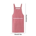 thumbnail image 3 of HongHeng Women Vintage Apron, Gingham Cotton Apron for Restaurant Cafe Shop, Home Kitchen Chef Bib, 3 of 6